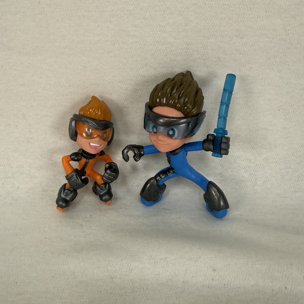 Lot of 2 Ninja Kidz Kids TV Mini Mystery Ninja Ball Action Figures Bryson Kayson